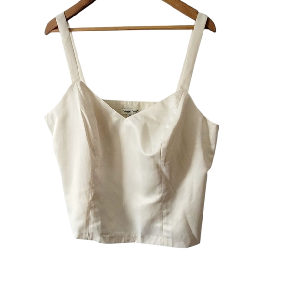 Coldwater Creek Sequined Elegant Cream Lace Jacket and Pants Suit Set 22W Vtg - Picture 5 of 11